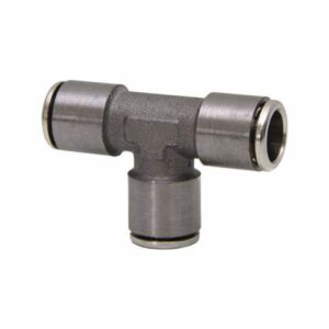 Racor en T automático metálico 4 mm