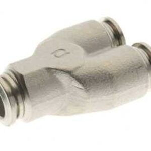 Racor en Y automático metálico 4 mm