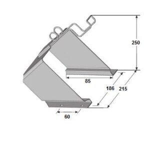 Soporte calzo acero galvanizado