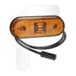 Piloto lateral Led para empotrar naranja con snap