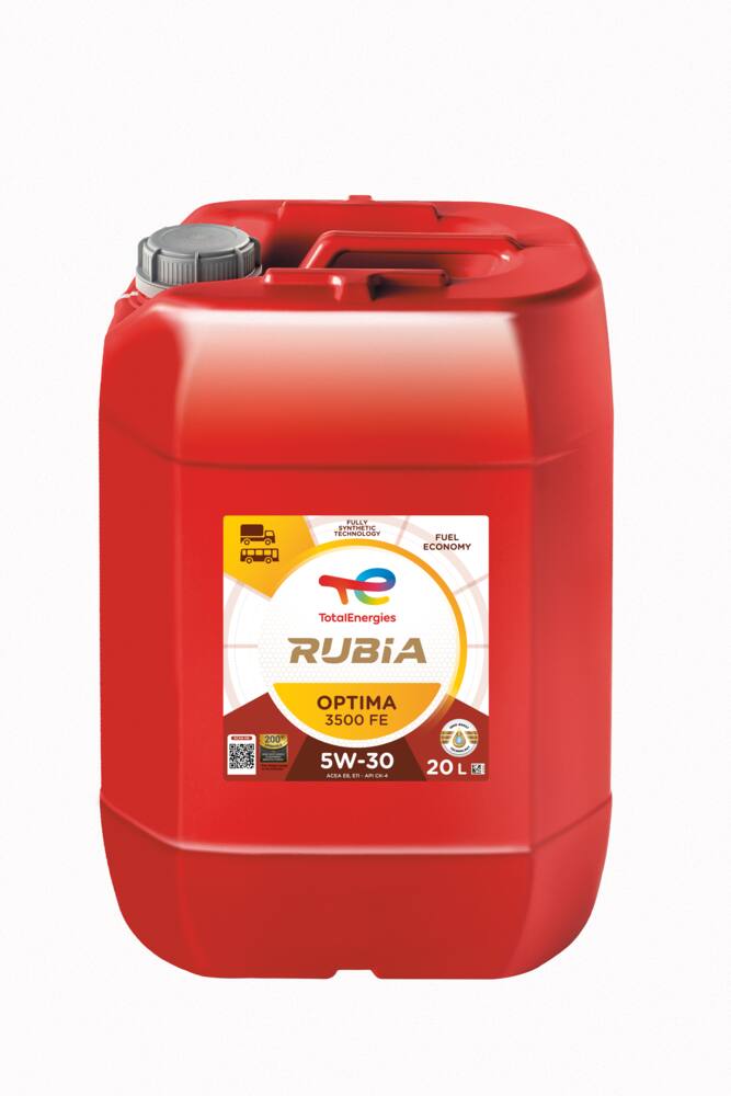 Aceite totalenergies RUBIA OPTIMA 3500 FE 5W-30 pack 2 garrafas 20L